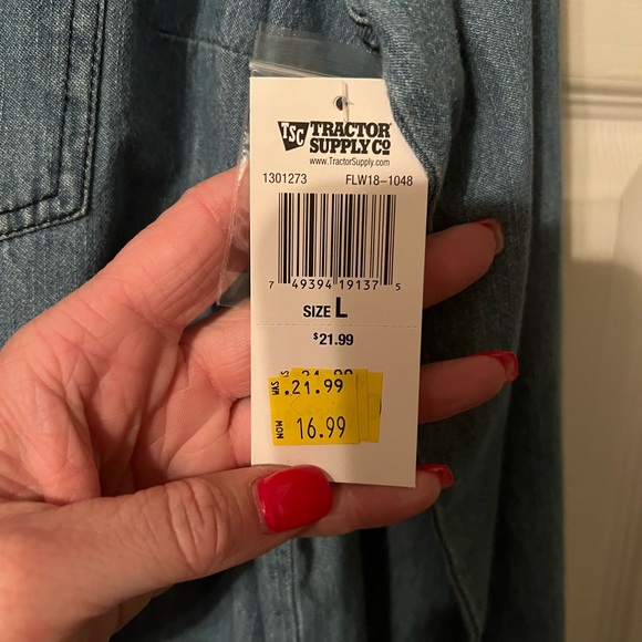 Denim Button Down - Picture 2 of 2